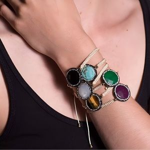 KEVIA | Vie Boheme Bracelet | Brown Quartz | 7.5” to 8.5” Adjustable